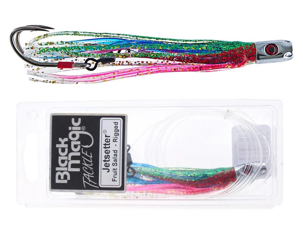 Black Magic Jetsetter Lure Single Rigged 150mm Fruit Salad Black Magic Jetsetter Lure Single Rigged 150mm Fruit Salad