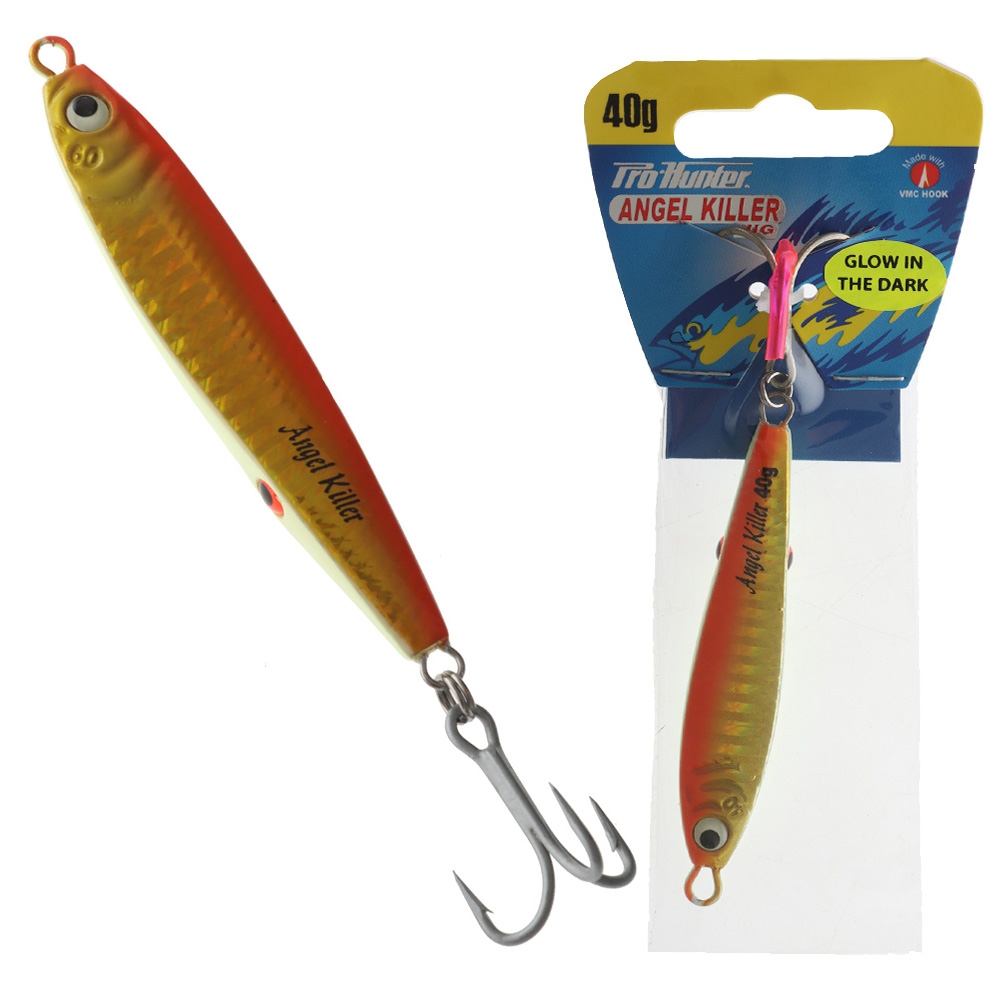 Pro Hunter Angel Killer Kahawai Casting Jig 40g Gold Orange