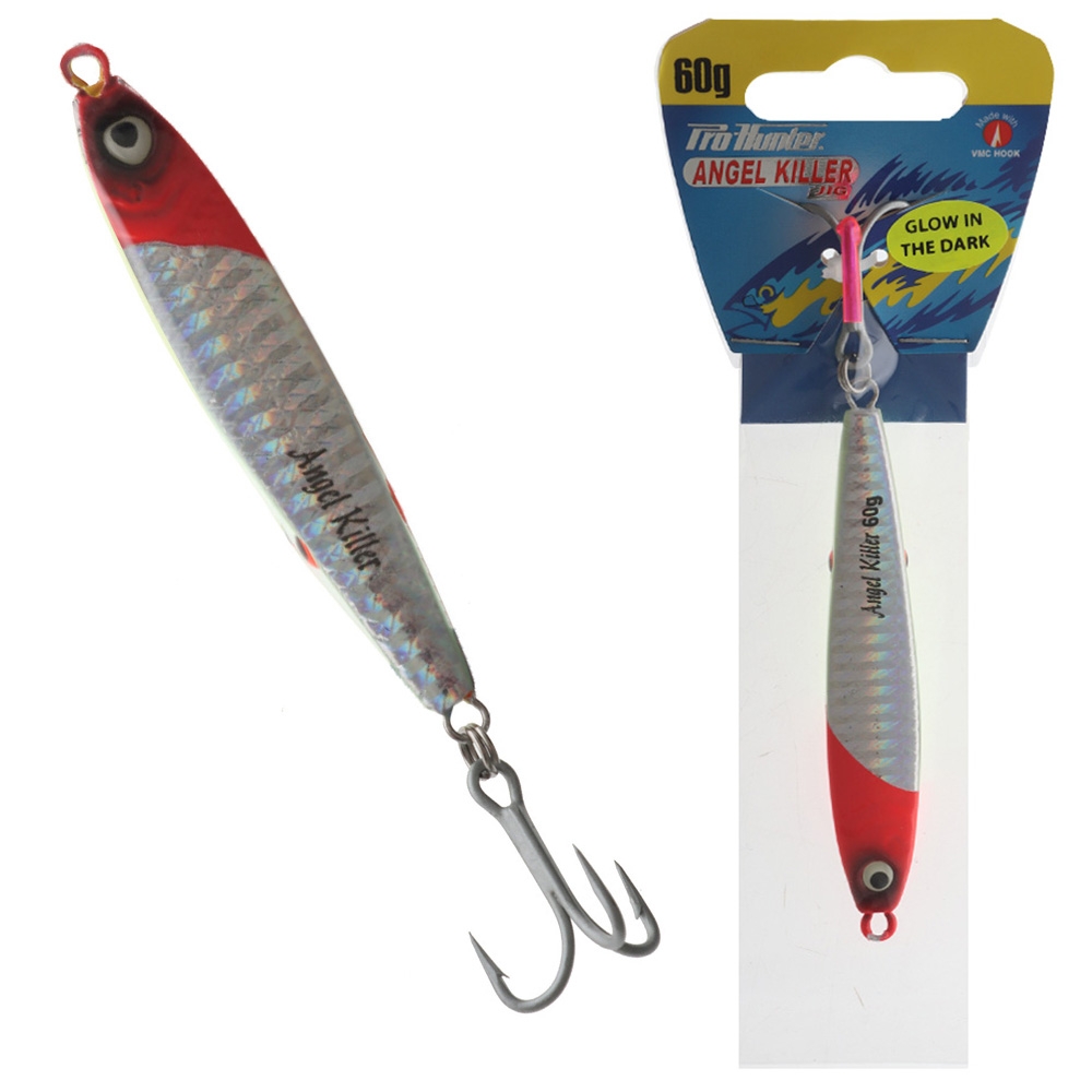 Pro Hunter Angel Killer Kahawai Casting Jig  60g Red Head