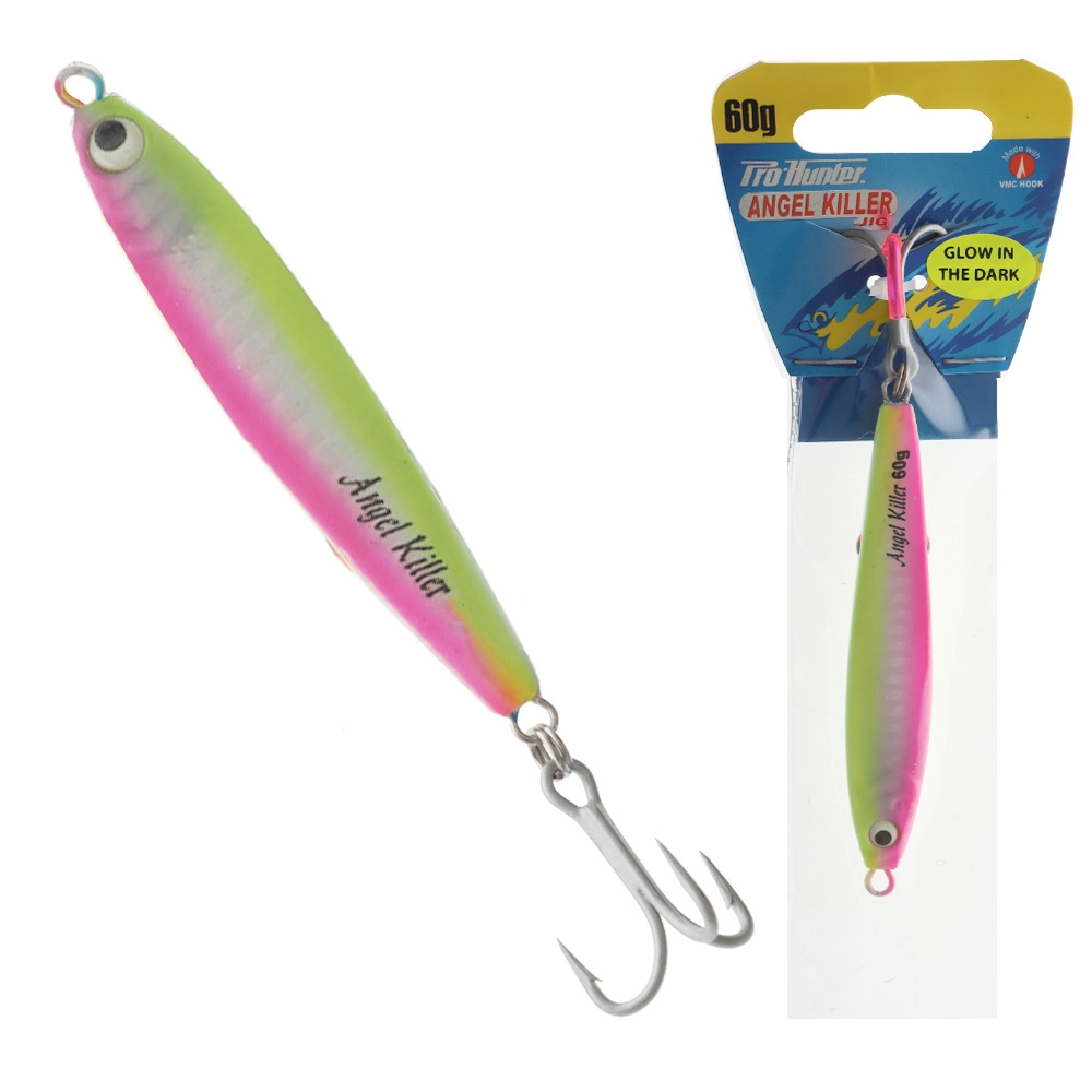 Pro Hunter Angel Killer Kahawai Casting Jig 60g Pink/Yellow