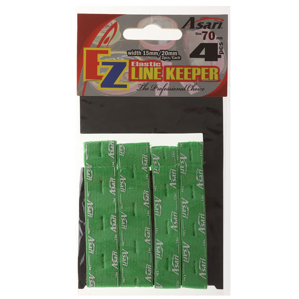 Asari Spinning Reel Line Keeper 15x70mm - 4 Pack