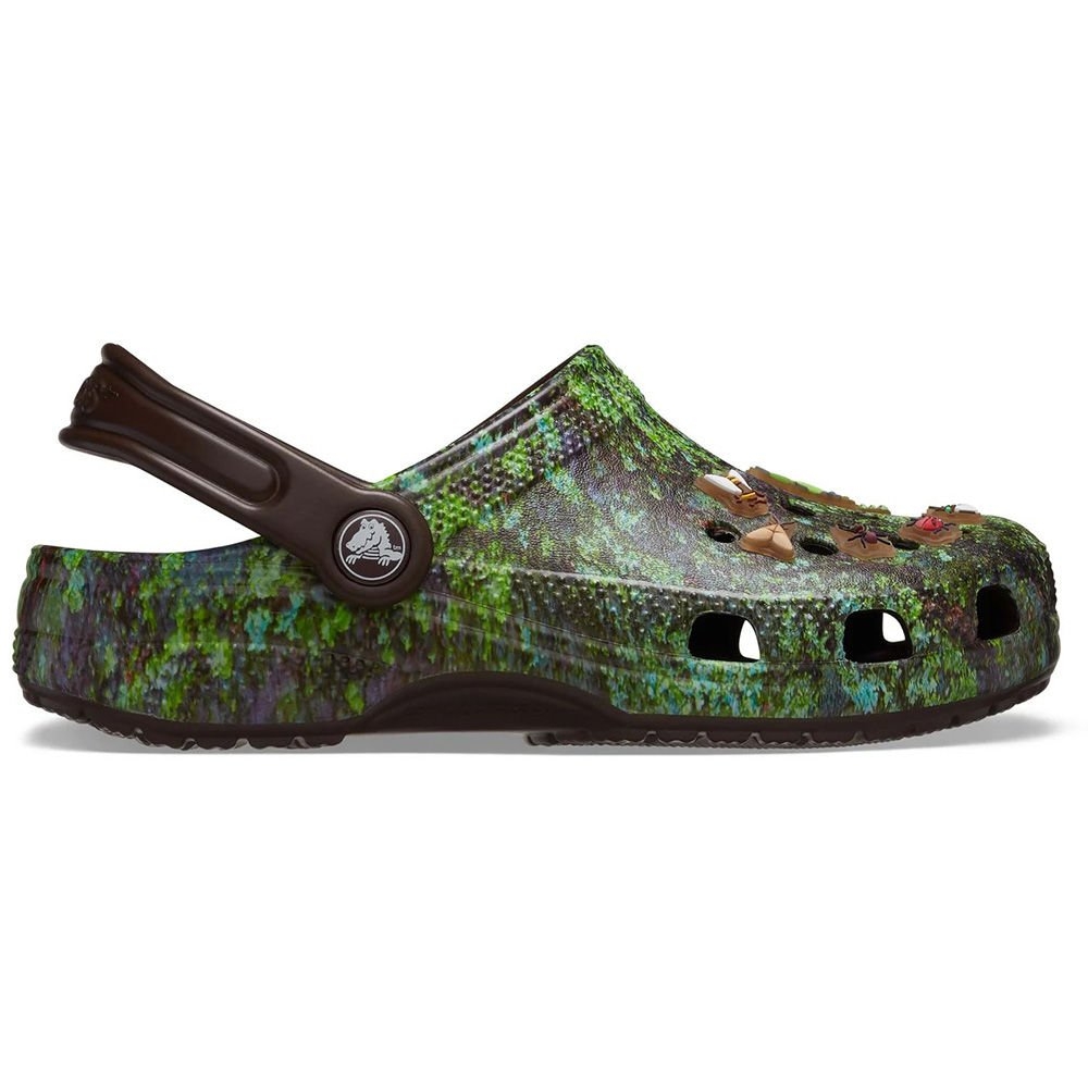 Crocs Classic Kids Easy Slip-On Clogs Bugs Coffee/Multi J2 / US 2Y