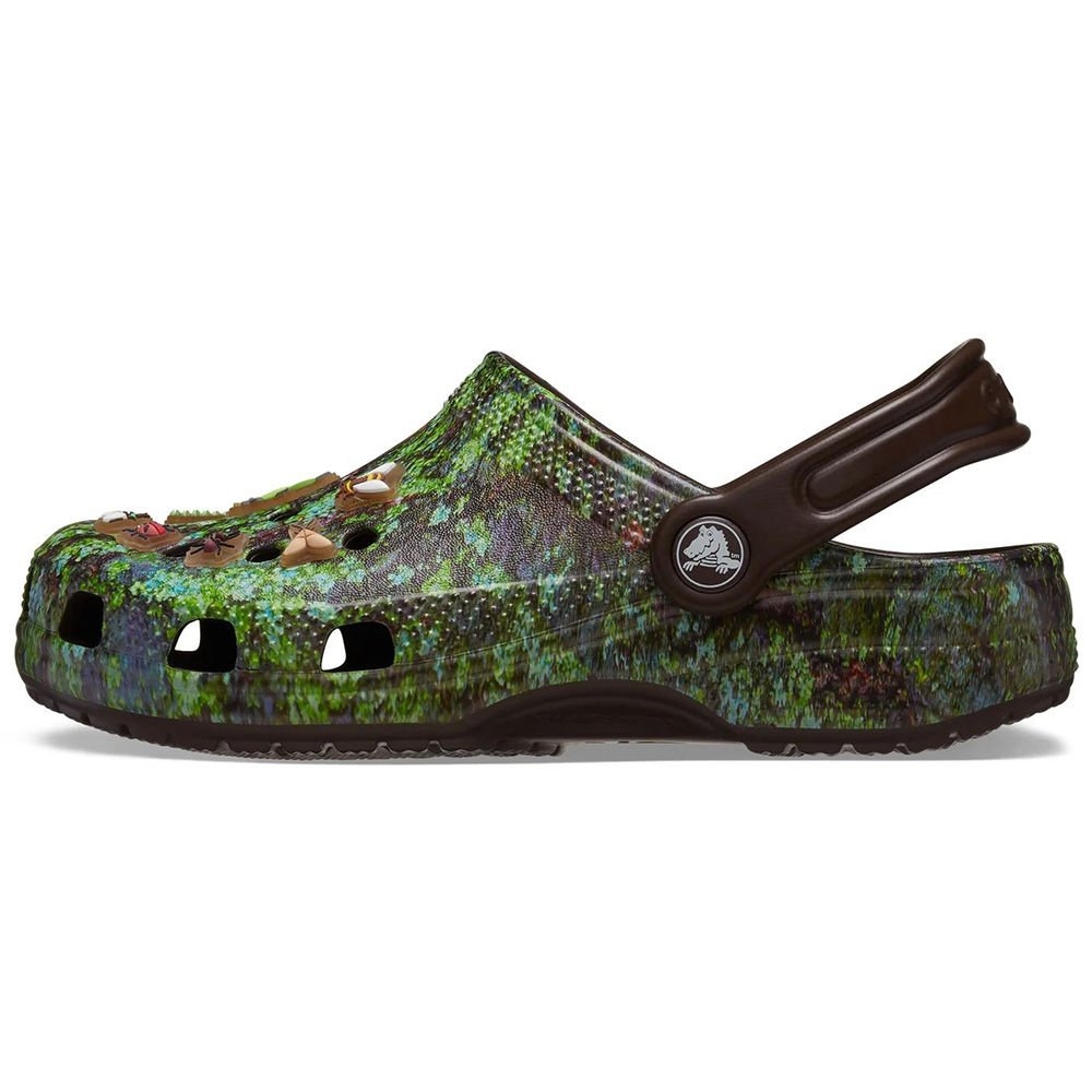Crocs Classic Kids Easy Slip-On Clogs Bugs Coffee/Multi J2 / US 2Y