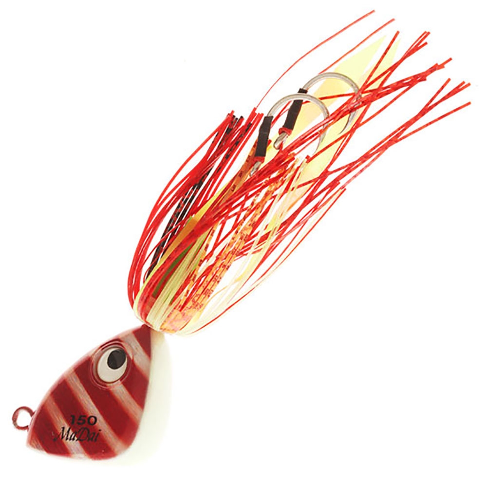 Pro Hunter Madai Vertical Slow Jig 150g Red Zebra Silver