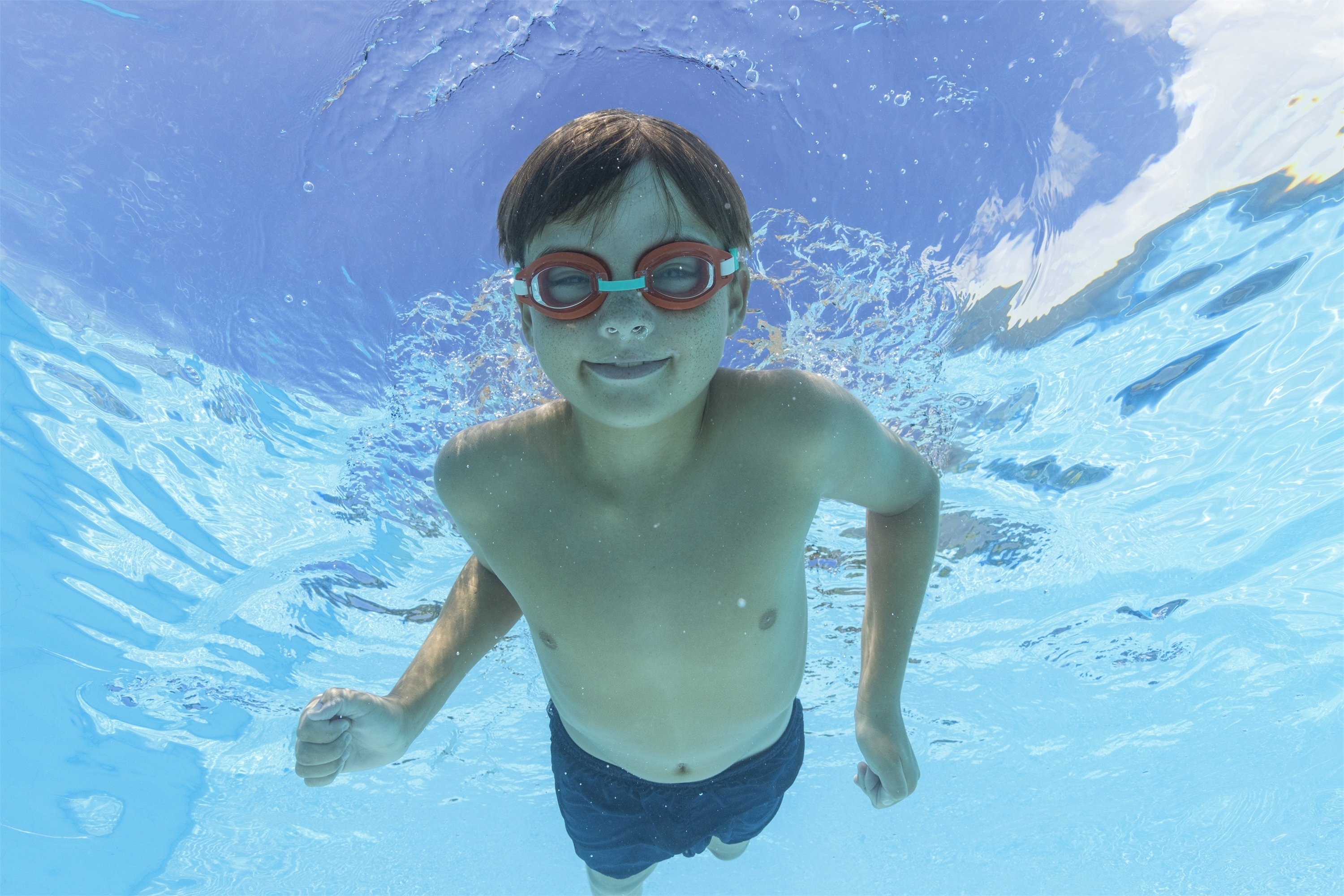 Bestway Aqua Burst Youth Swimming Goggles Red