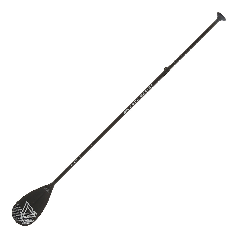 Aqua Marina Sports III Adjustable Aluminium SUP Paddle 175-215cm 3pc Black
