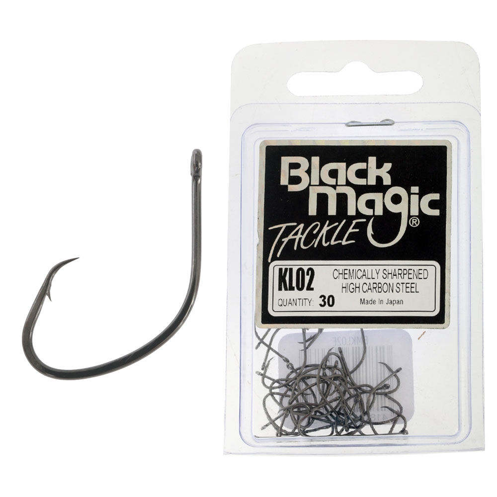 Black Magic KL Black Series Circle Hooks Economy Pack Size 2 Qty 30