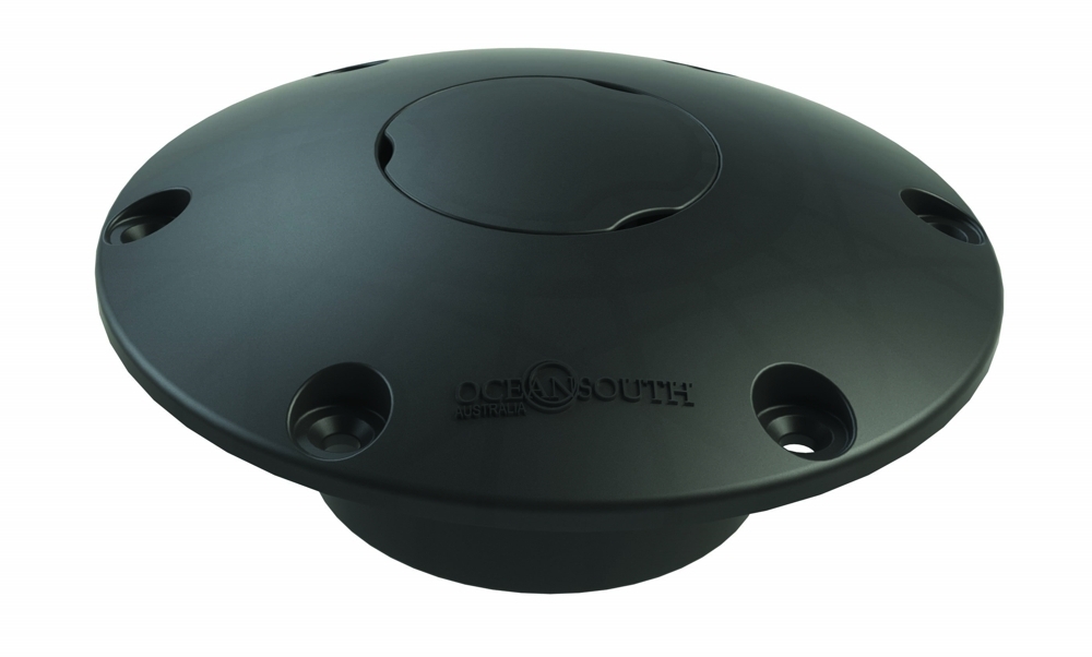 Oceansouth Boat Pedestal Socket Base with Cap Nylon Black
