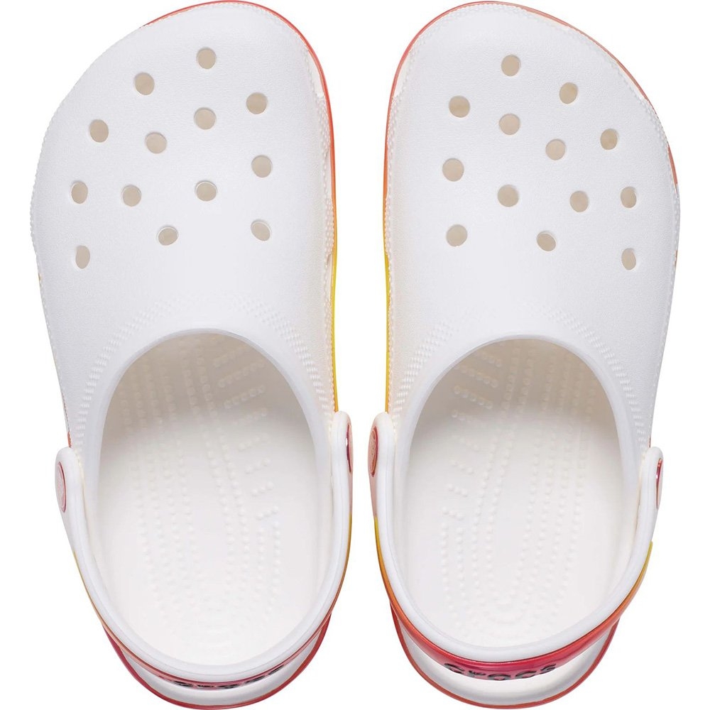 Crocs Classic Kids Easy Slip-On Clogs Reflector White/Multi J1 / US 1Y