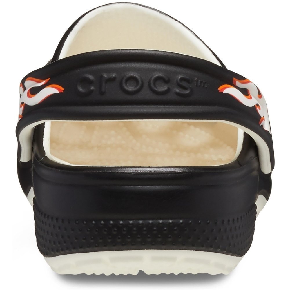 Crocs Classic Kids Easy Slip-On Clogs Glow Flames Blue Glow J2 / US 2Y