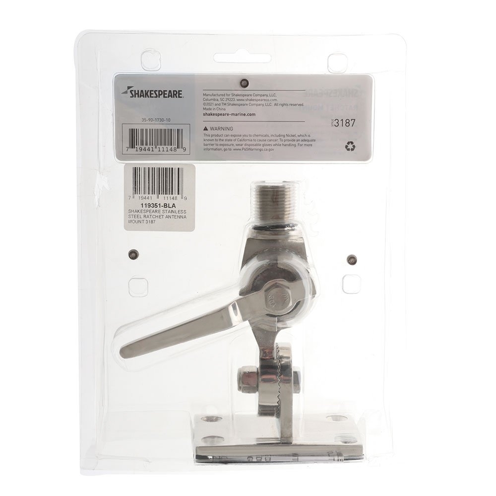 Shakespeare 3187 Heavy Duty Stainless 4-way VHF Antenna Mount