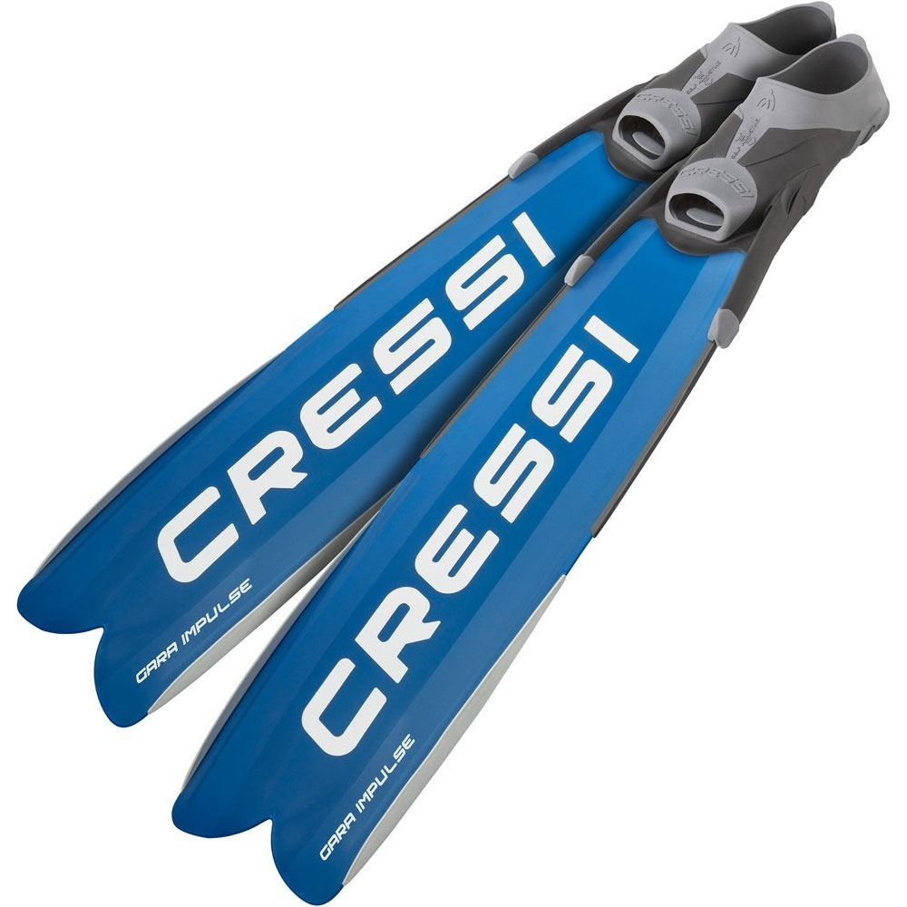 Cressi Gara Turbo Impulse Modular Spearfishing Dive Fins Blue US6/7 EU38/39