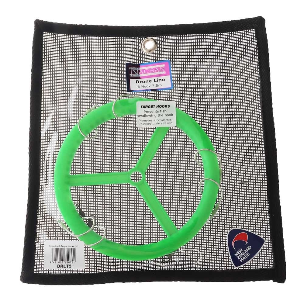 Nacsan 6 Hook Drone Longline Trace with Target Hooks 5/0 Nacsan 6 Hook Drone Longline Trace with Target Hooks 5/0