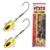 Vexed Dhu Bomb Jig Head Chartreuse Glow 20g Qty 2