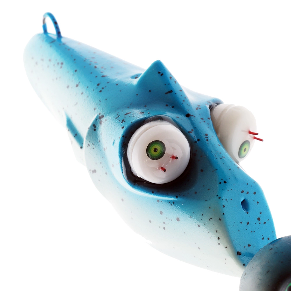 Glowbite Crazy Eyes Deep Drop Flashing Kabura Jig 700g Blue Glowbite Crazy Eyes Deep Drop Flashing Kabura Jig 700g Blue