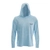 Black Shag UPF50+ Fishing Hoodie Ocean Blue M