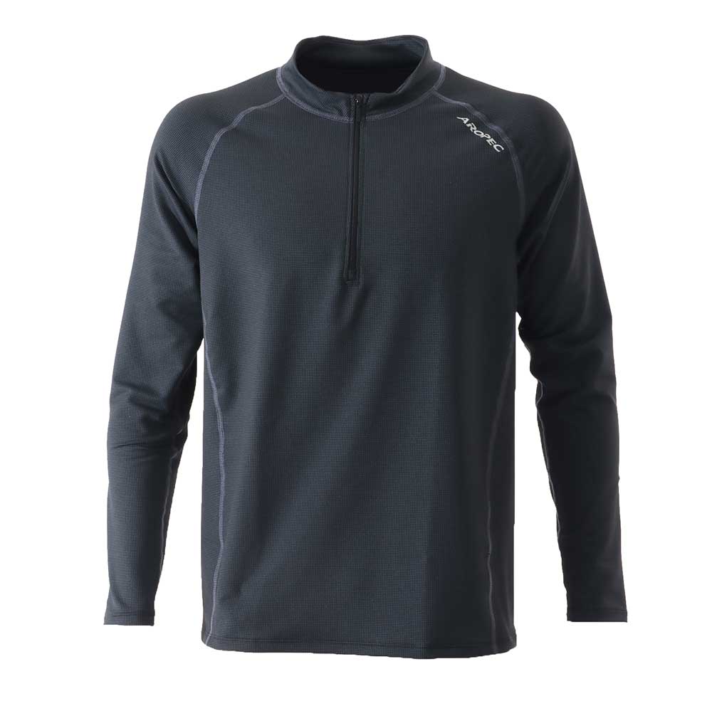 Aropec Quick-Dry Zip Mens Long Sleeve Thermal Top
