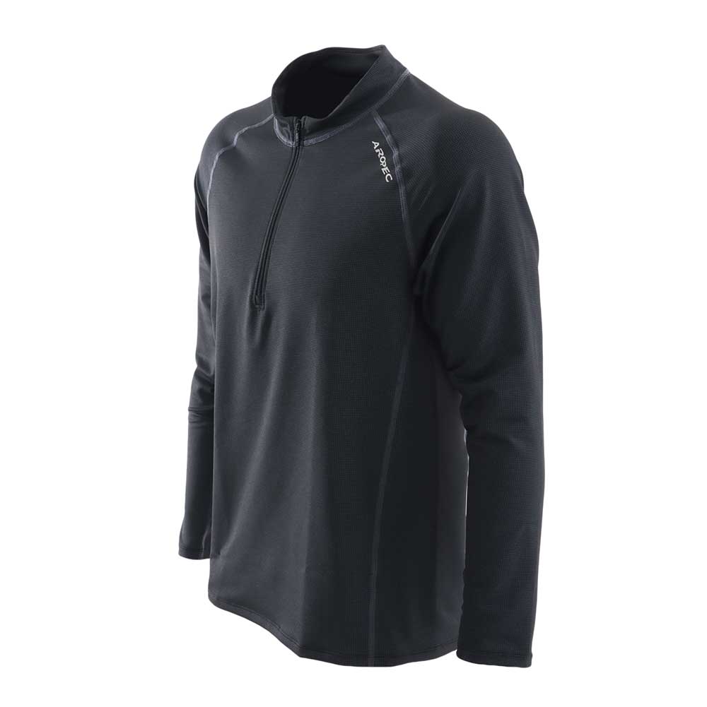 Aropec Quick-Dry Zip Mens Long Sleeve Thermal Top