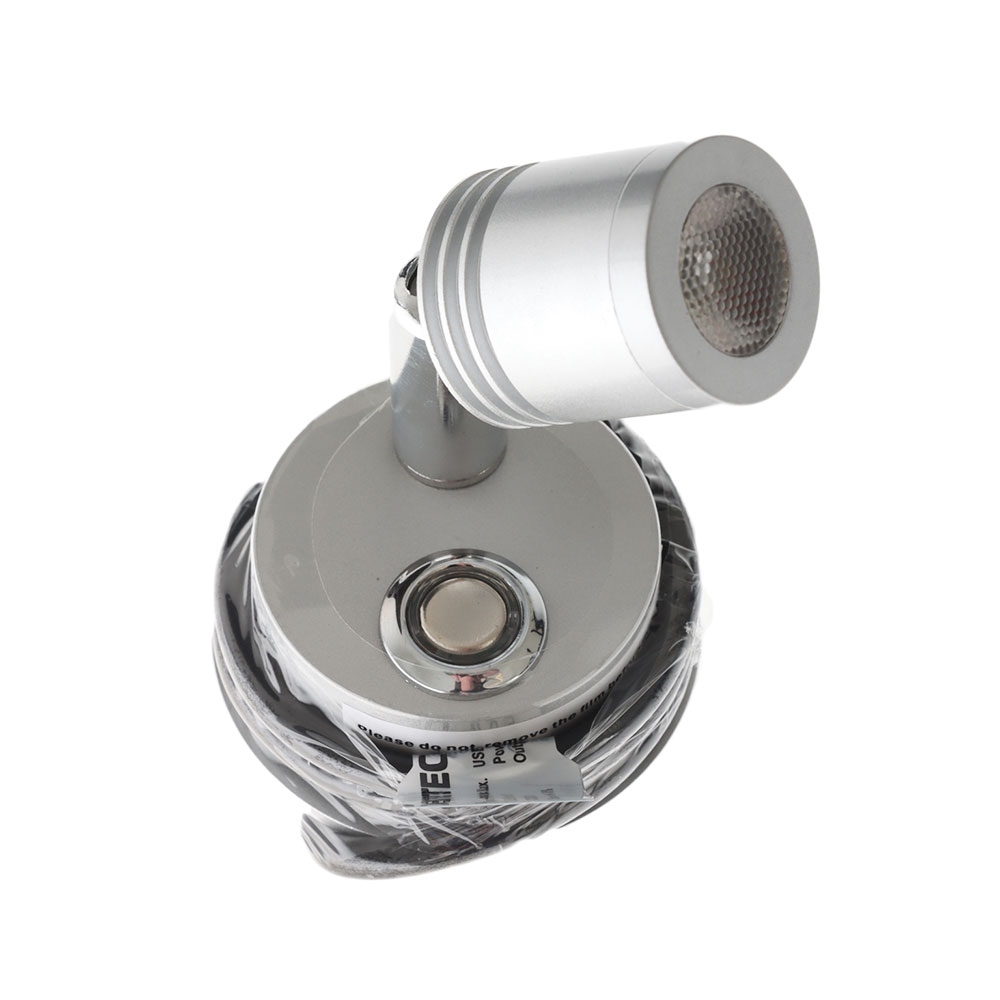 Powertech Dimmable LED Reading Light with USB Charger 10-32VDC 3W Silver