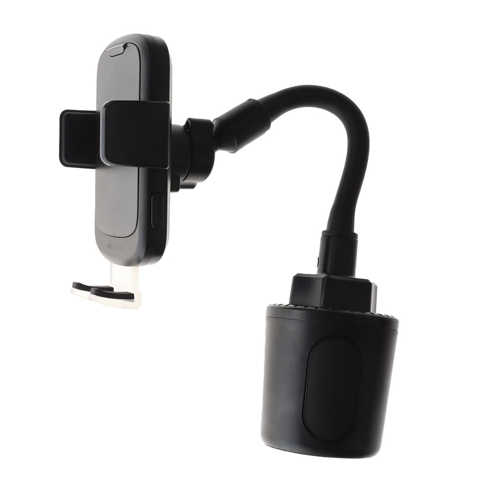 Powertech Wireless Phone Charger Cup Holder Mount 15W