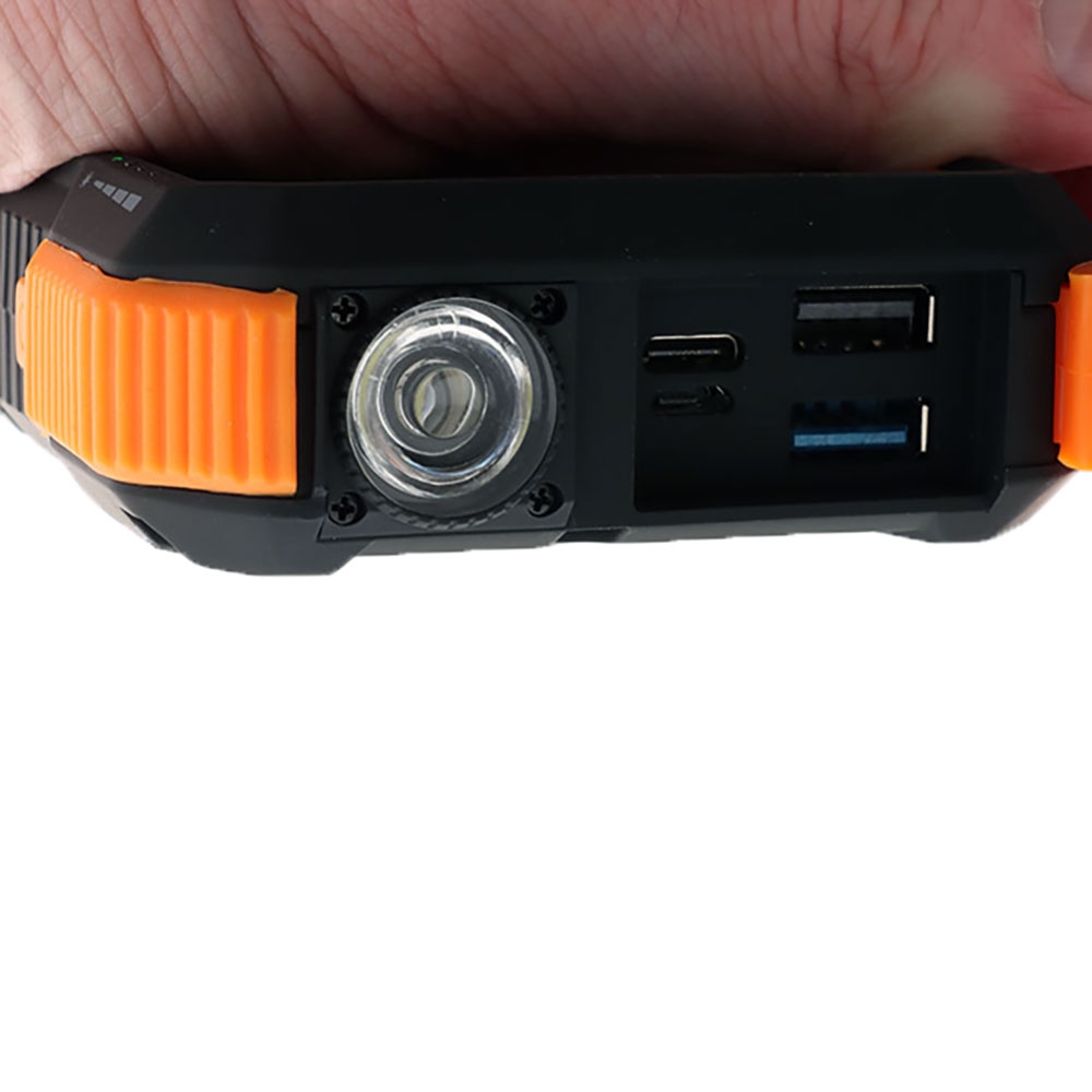 Water Resistant Solar Power Bank with Wireless Charging 20000mAh