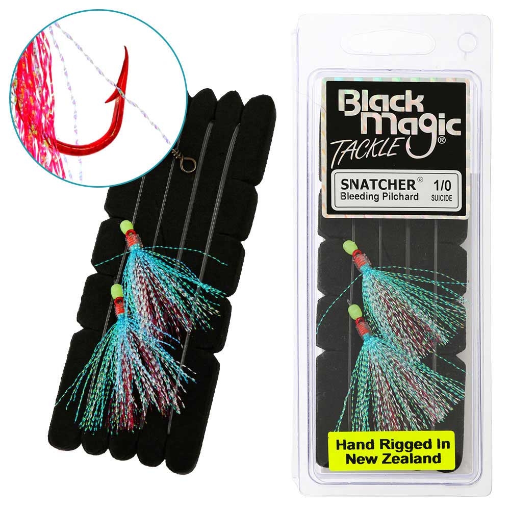 Black Magic Snatcher Bleeding Pilchard Flasher Rig 1/0