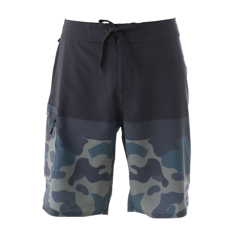 Bonze Mens Board Shorts Black/Camo Size 30