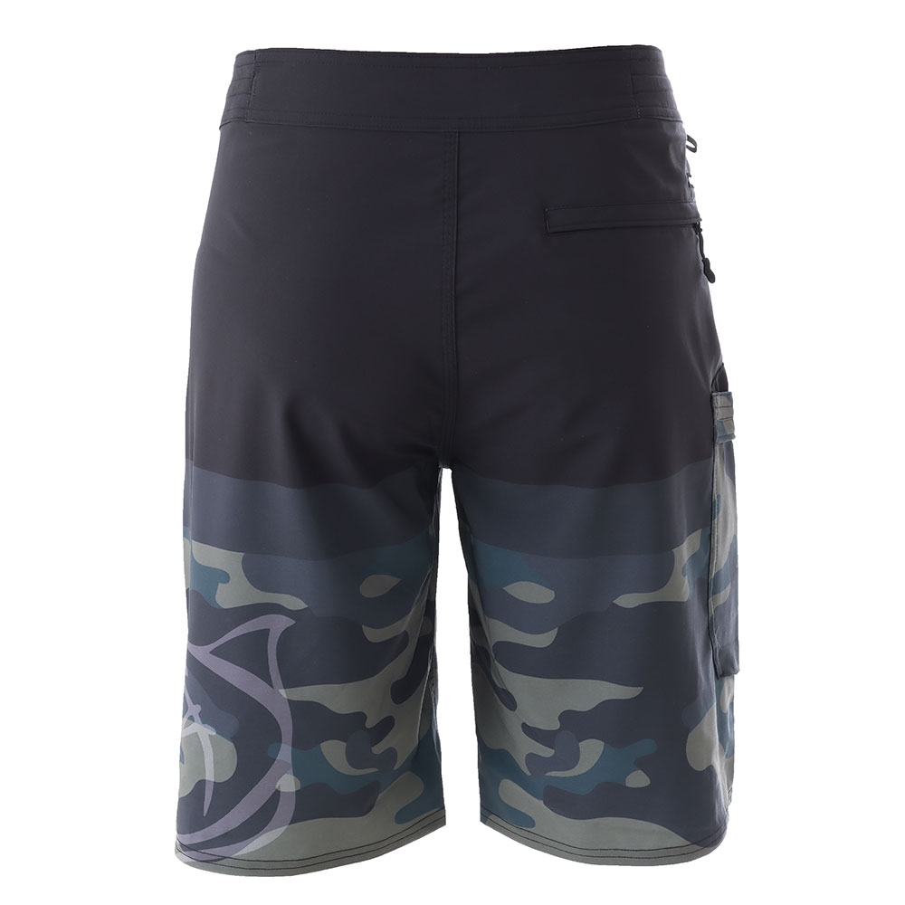 Bonze Mens Board Shorts Black/Camo Size 30