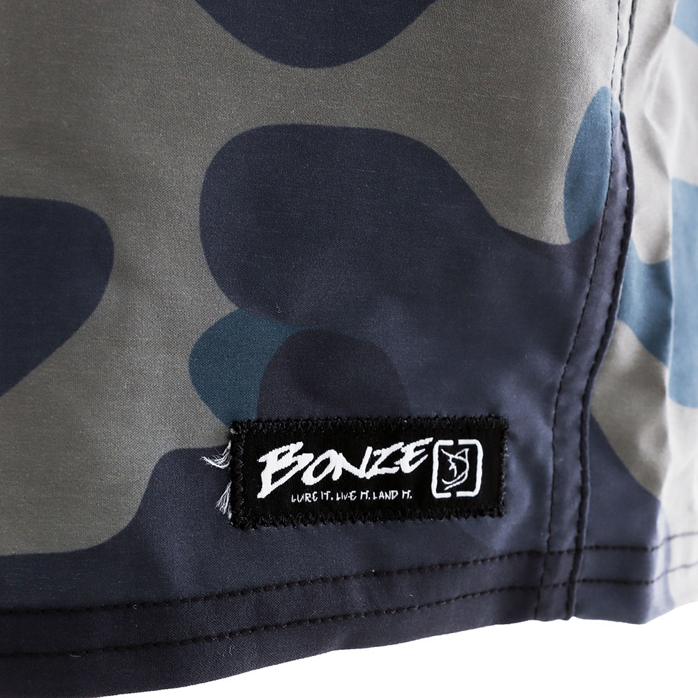 Bonze Mens Board Shorts Black/Camo Size 36