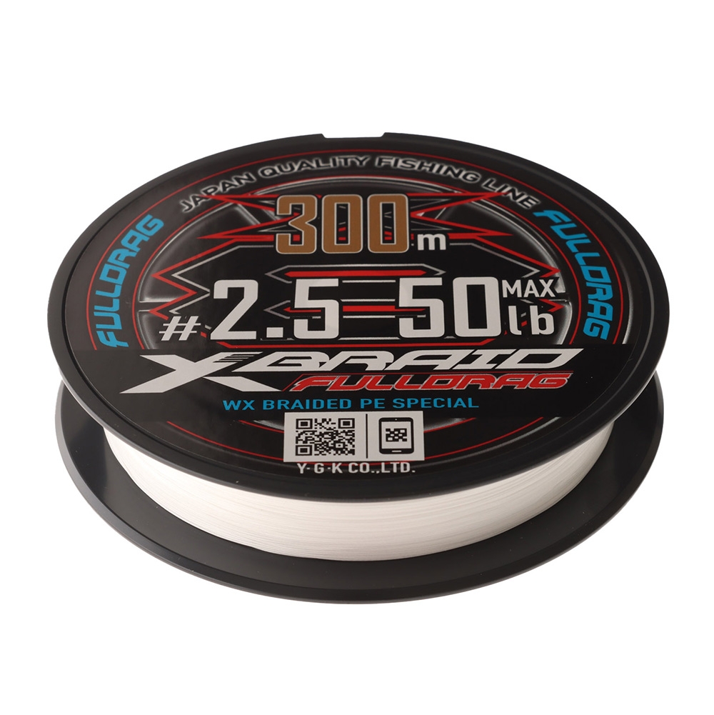 XBraid Full Drag X8 GP-D Braid White 300m PE2.5 50lb