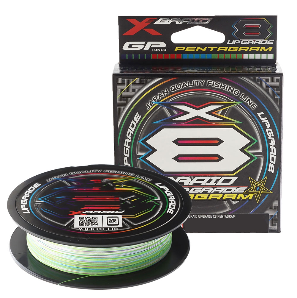 XBraid Upgrade X8 Pentagram Multi-Colour Braid 150m PE0.8 16lb