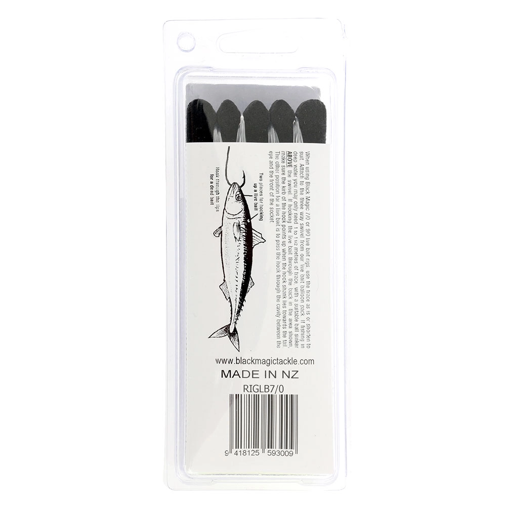 Black Magic Livebait Rig 7/0 Qty 2 Black Magic Livebait Rig 7/0 Qty 2