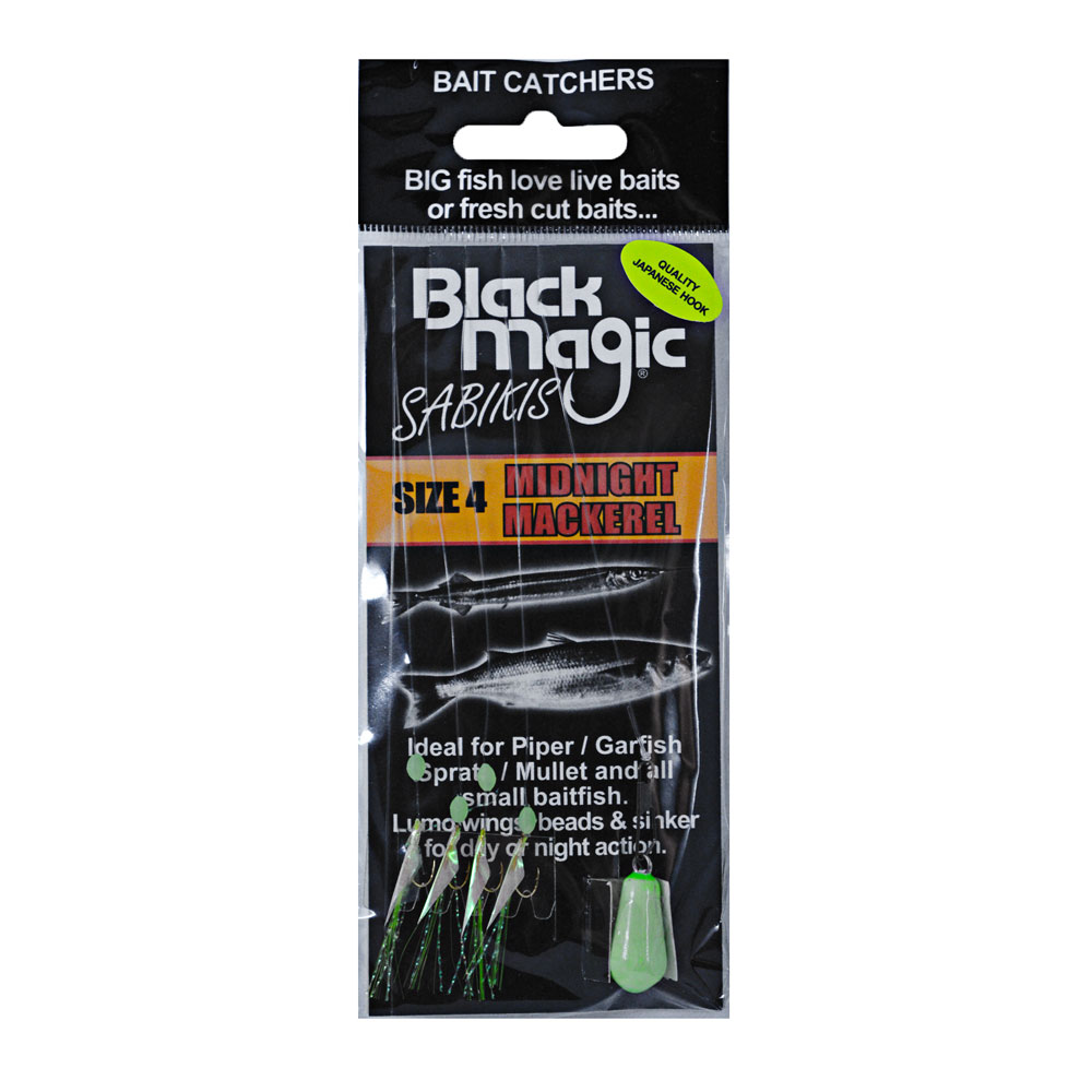 Black Magic Bait Sabiki Midnight Mackerel #4