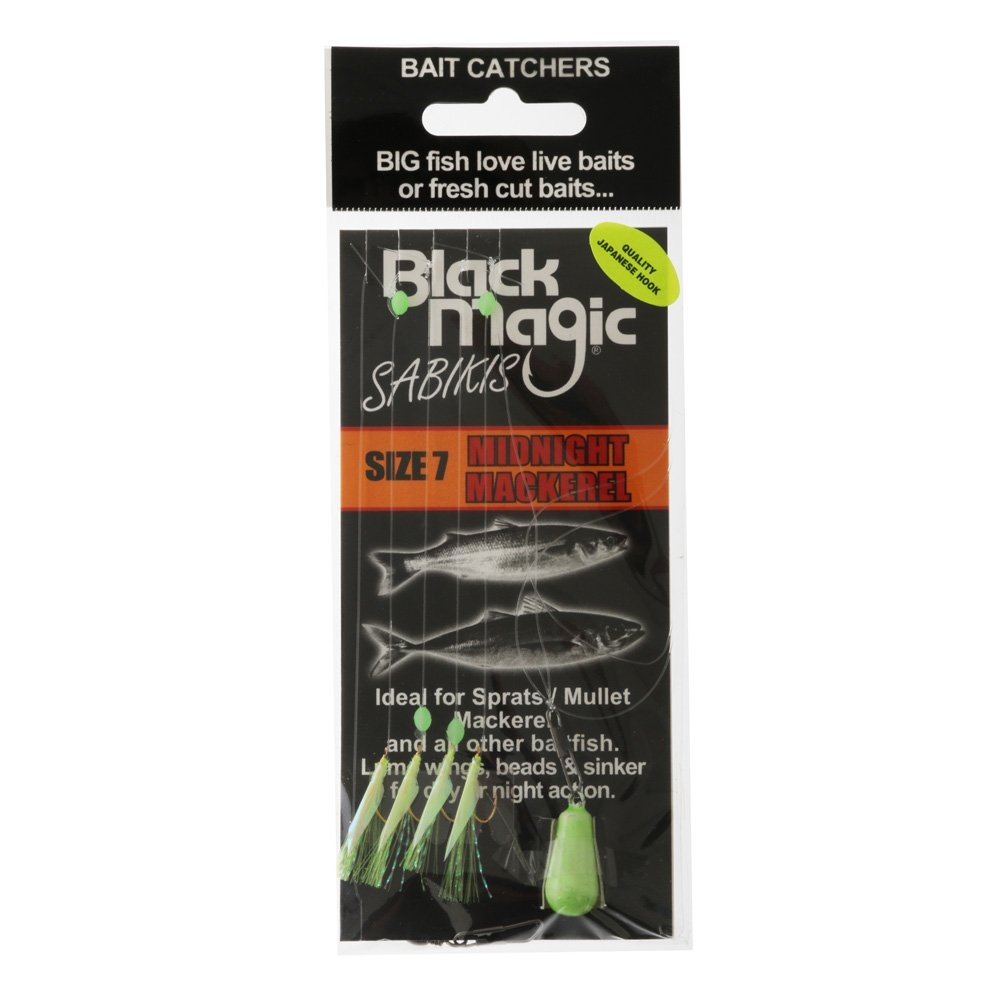 Black Magic Bait Sabiki Midnight Mackerel #7