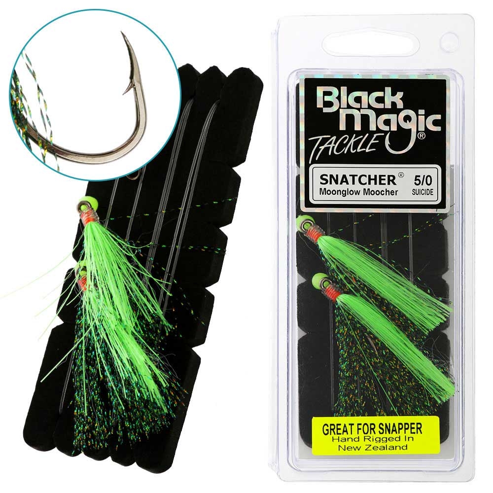 Black Magic Snatcher Moonglow Moocher Flasher Rig 5/0