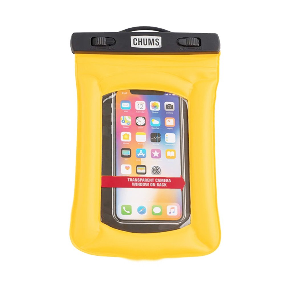 Chums Waterproof Floating Phone Dry Pouch Yellow