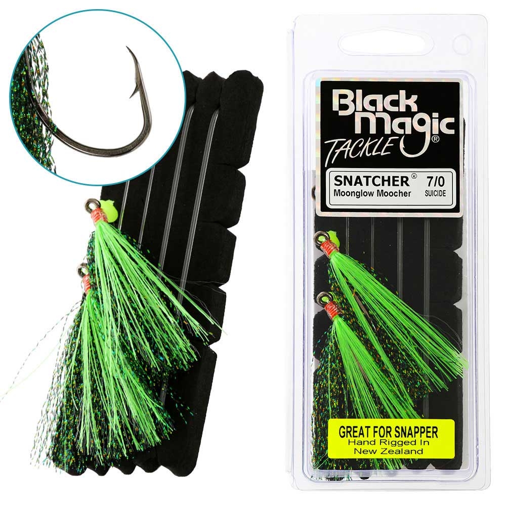 Black Magic Snatcher Moonglow Moocher Flasher Rig 7/0