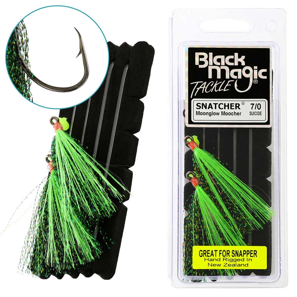 Black Magic Snatcher Moonglow Moocher Flasher Rig 7/0 Black Magic Snatcher Moonglow Moocher Flasher Rig 7/0