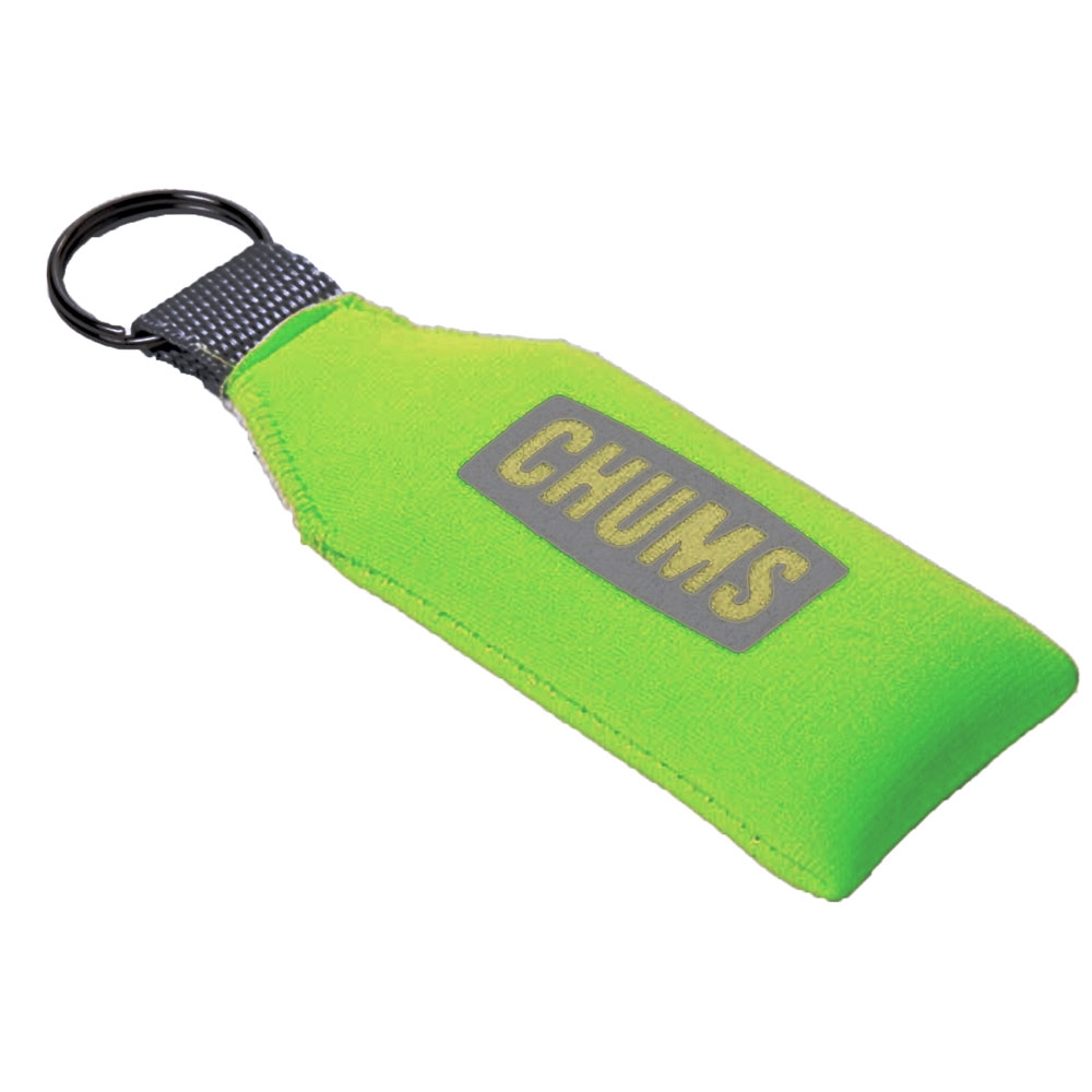 Chums Floating Neoprene Key Ring Green