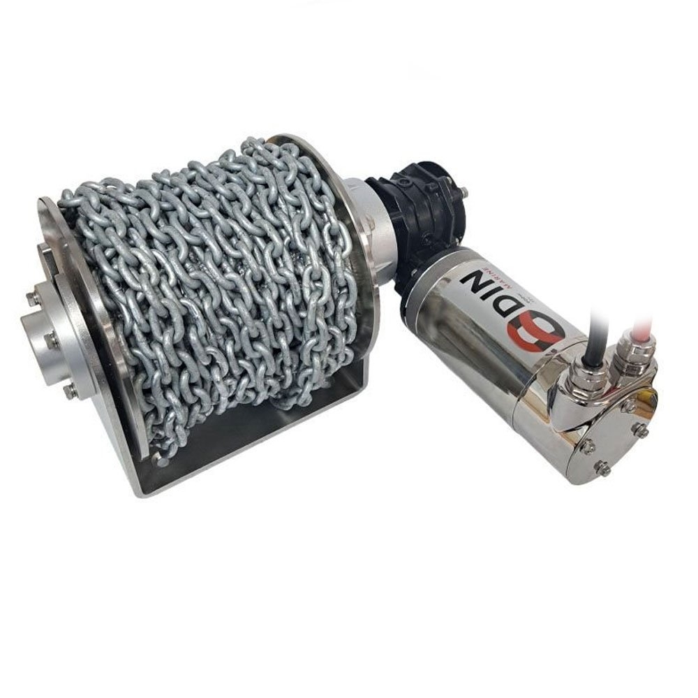 ODIN Marine 900 Stainless IP68 Waterproof Drum Winch Anchoring Package 12V 900W