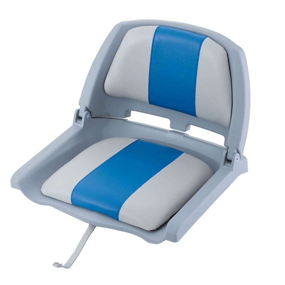 Springfield Traveller Folding Boat Seat Grey/Blue