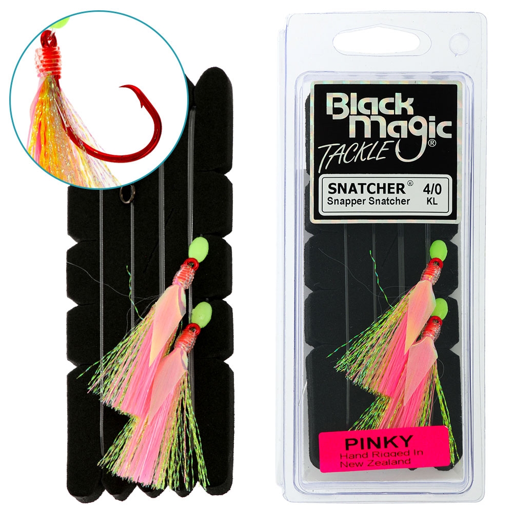 Black Magic Snapper Snatcher Flasher Rig 4/0 Pinky