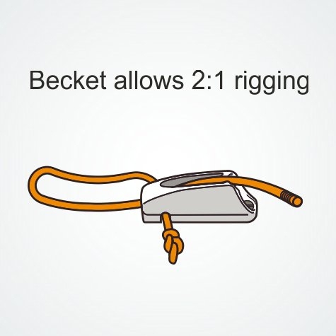 Clamcleat CL211 MK2AN/S2 Hard Anodised Racing Junior Cleat with Becket