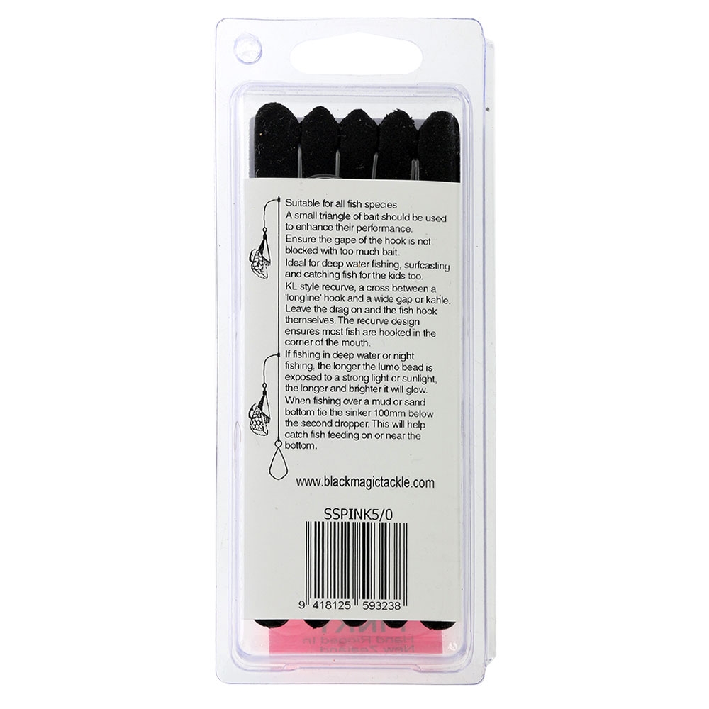 Black Magic Snapper Snatcher Flasher Rig 5/0 Pinky