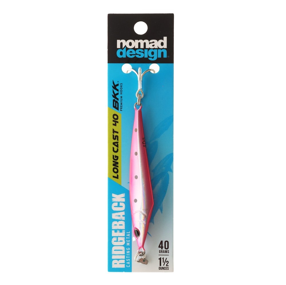 Nomad Design Ridgeback Long Cast Spinning Lure 40g Pink Sardine