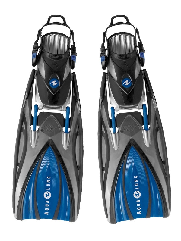 Aqualung Slingshot Adjustable Dive Fins Blue Extra Large