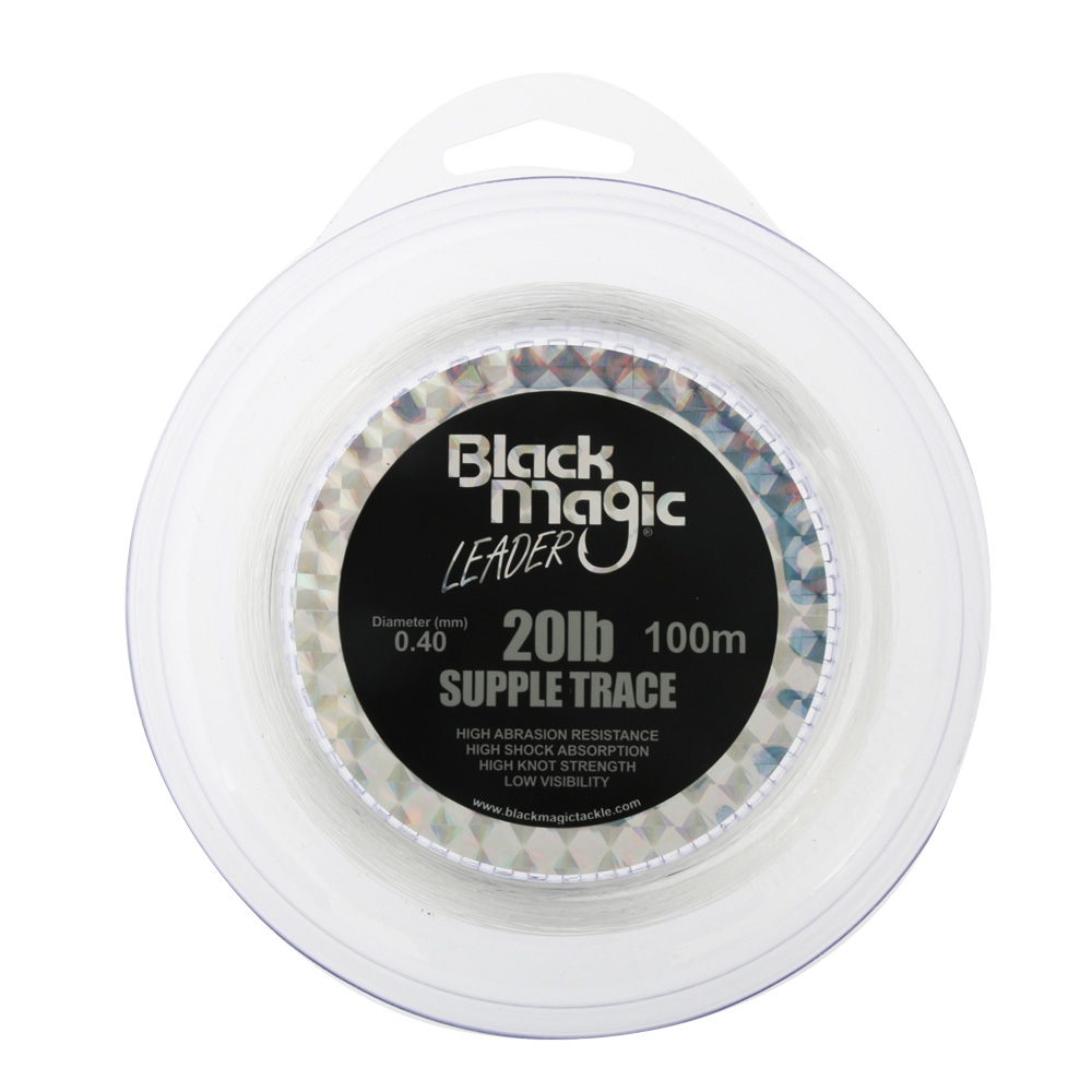 Black Magic Supple Trace Leader 20lb 100m