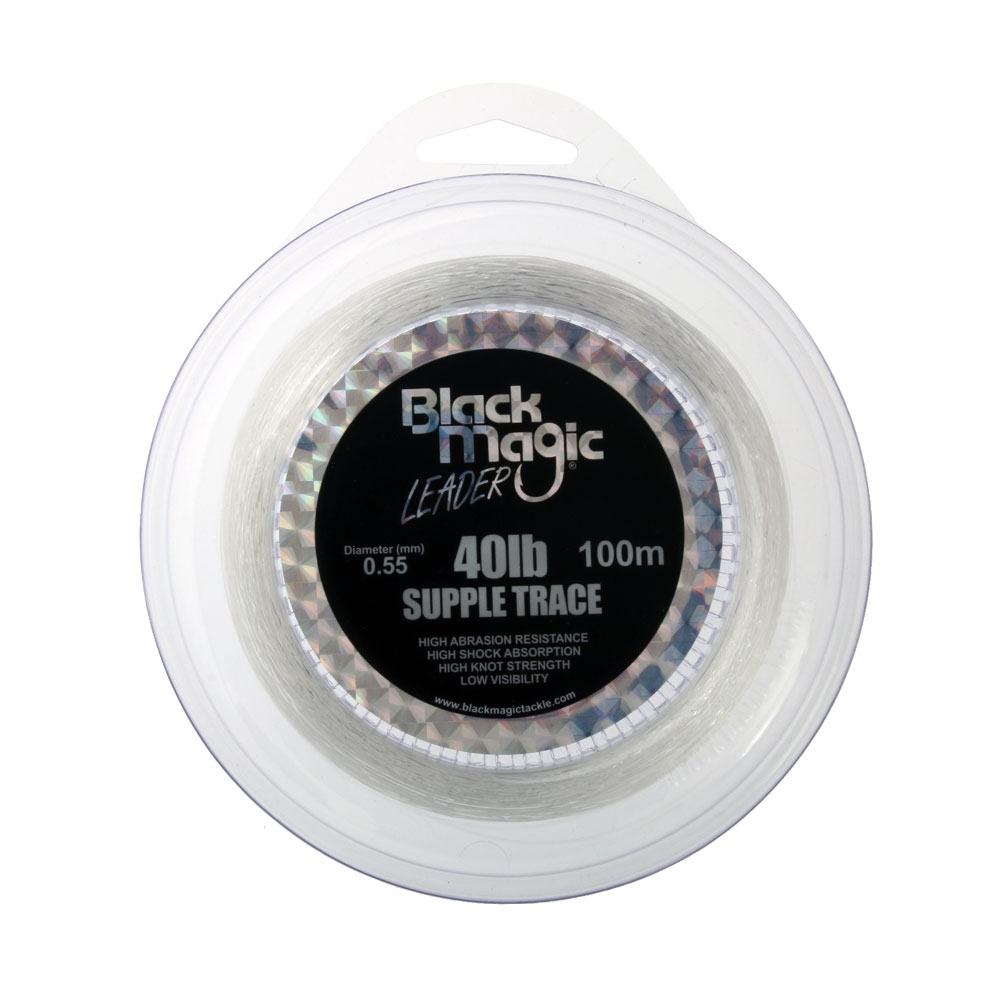 Black Magic Supple Trace Leader 40lb 100m