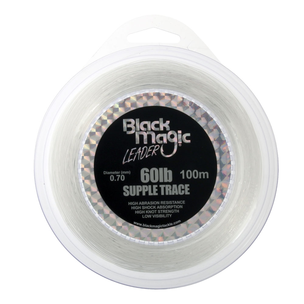 Black Magic Supple Trace Leader 60lb 100m