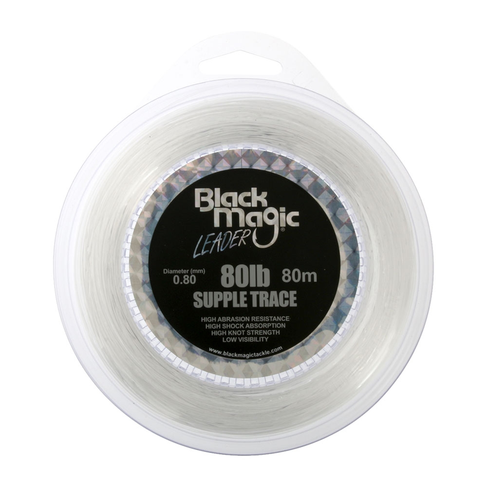 Black Magic Supple Trace Leader 80lb 80m